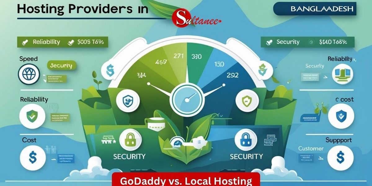 GoDaddy vs local hosting comparison in Bangladesh – speed, pricing, support differences